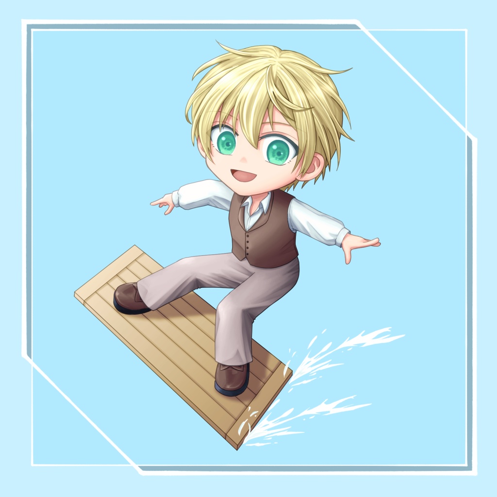 なみのり弟子アクリルキーホルダー