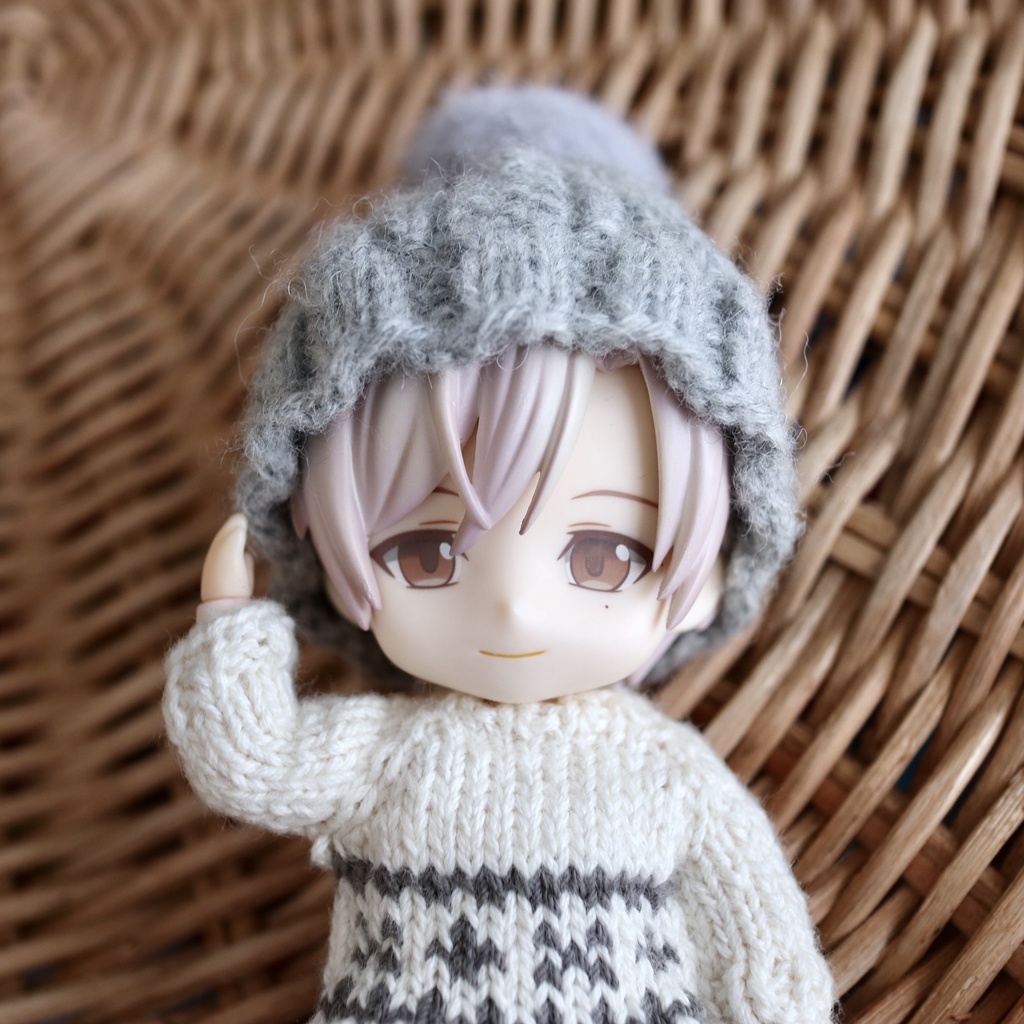 ニット帽 アラン模様(ねんどろいど )