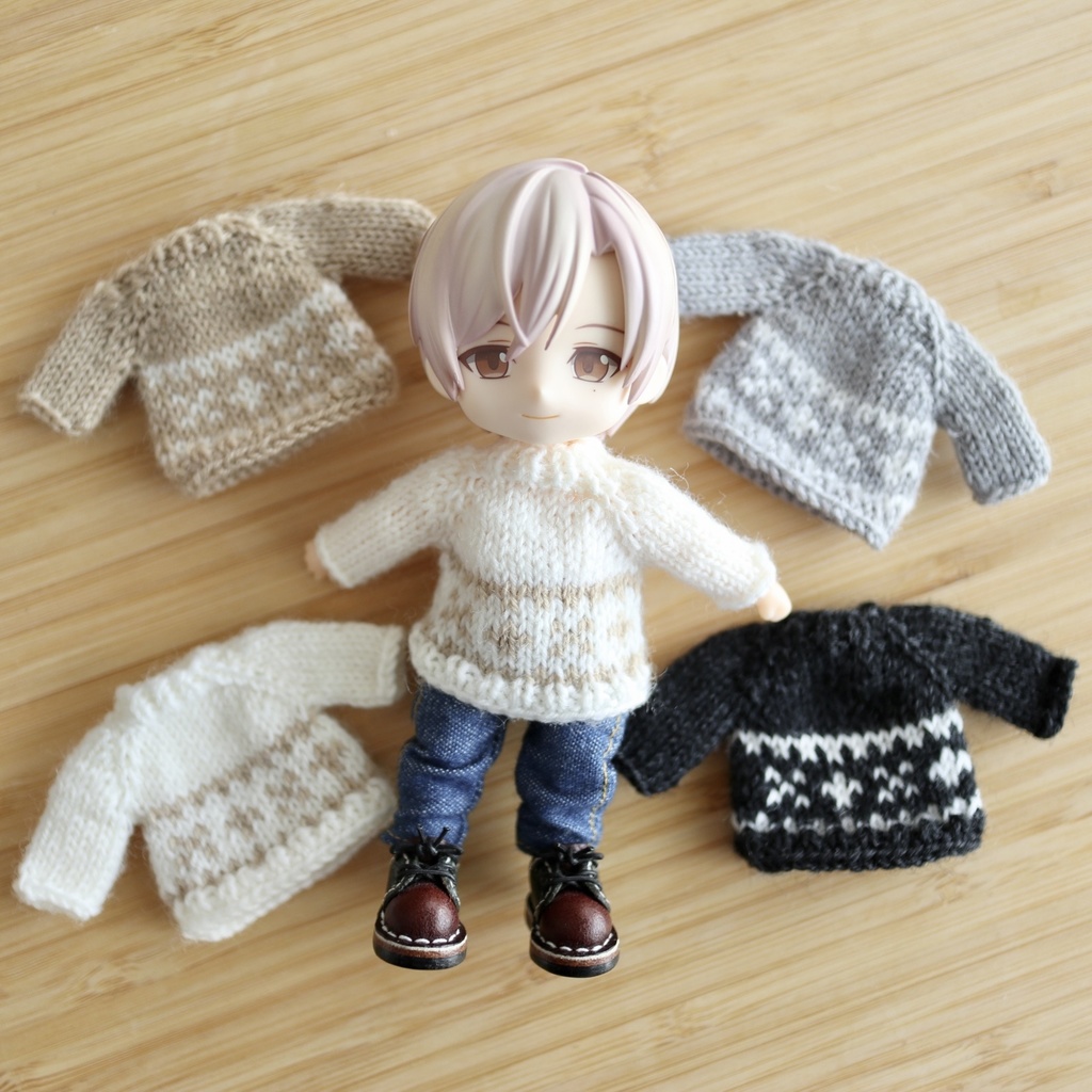 セーター　模様編み（ねんどろいどどーる）