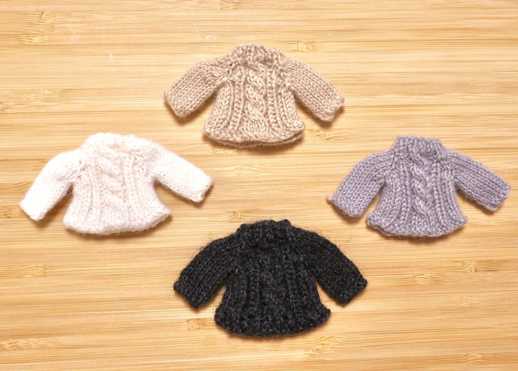 セーター アラン模様編み(ねんどろいどどーる)