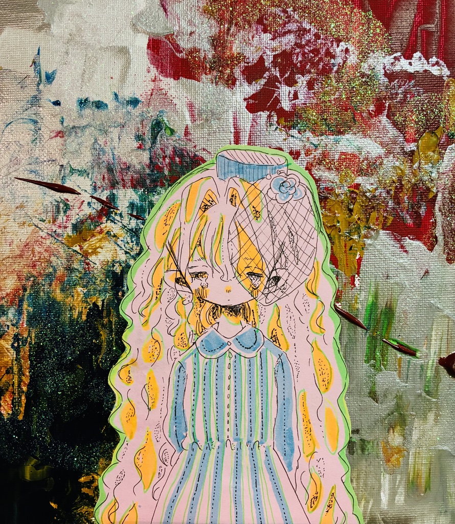 【一点物】思春期【アクリル原画】