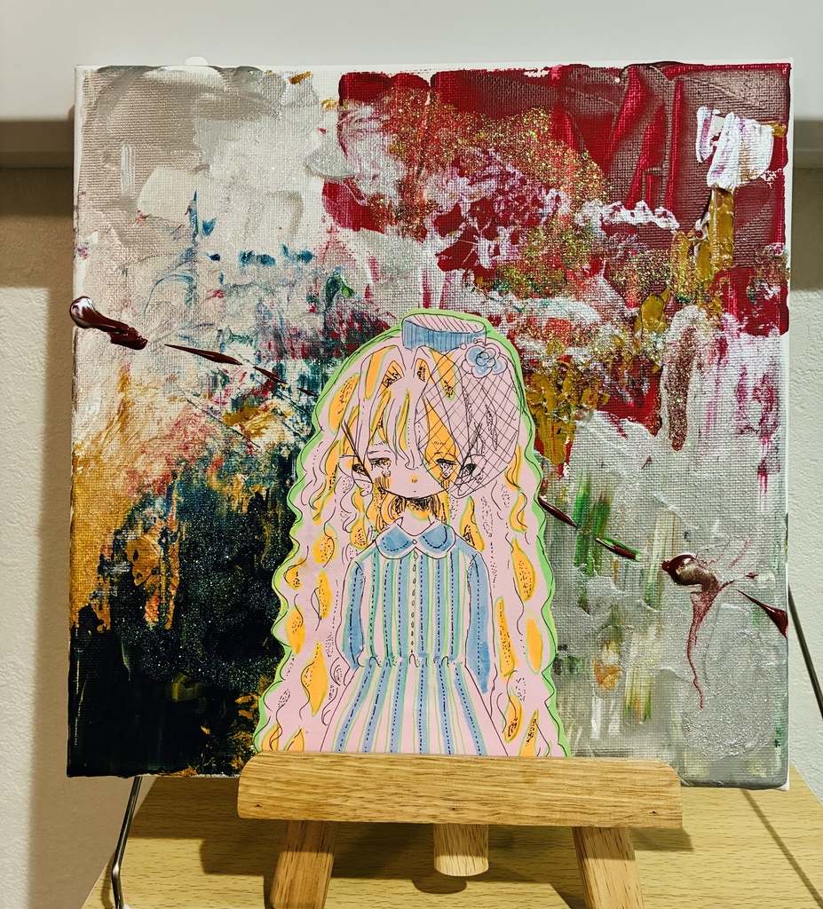 【一点物】思春期【アクリル原画】