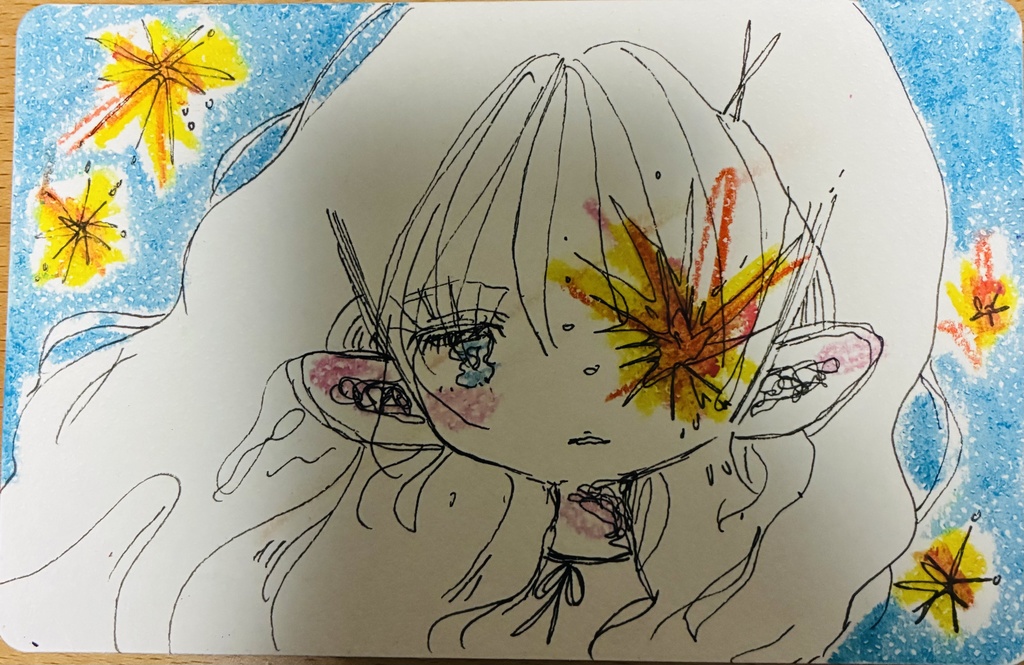 【クレヨン画】痛い。4種‼️