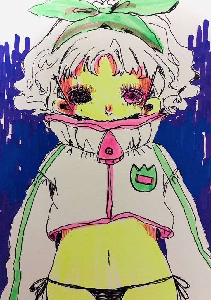 【病みかわいい】ドローイング３枚