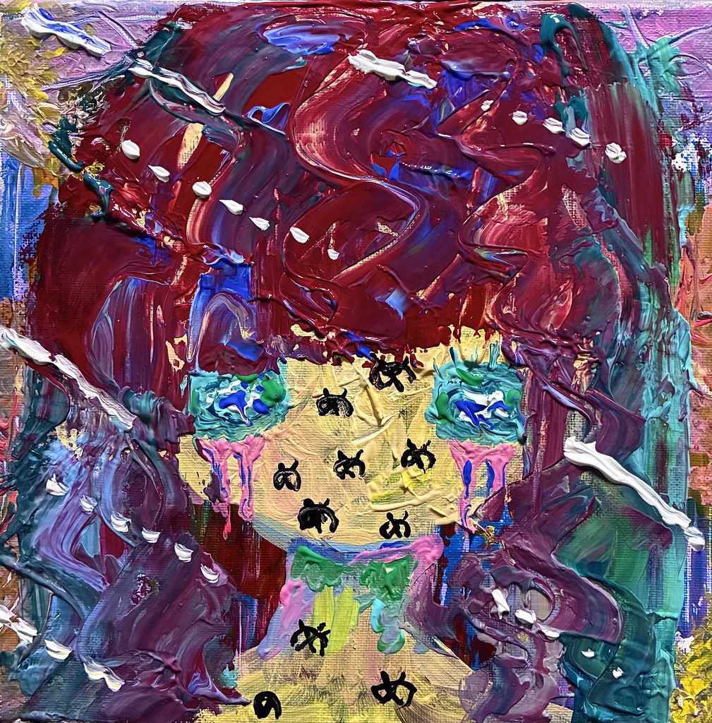 【アクリル画】め