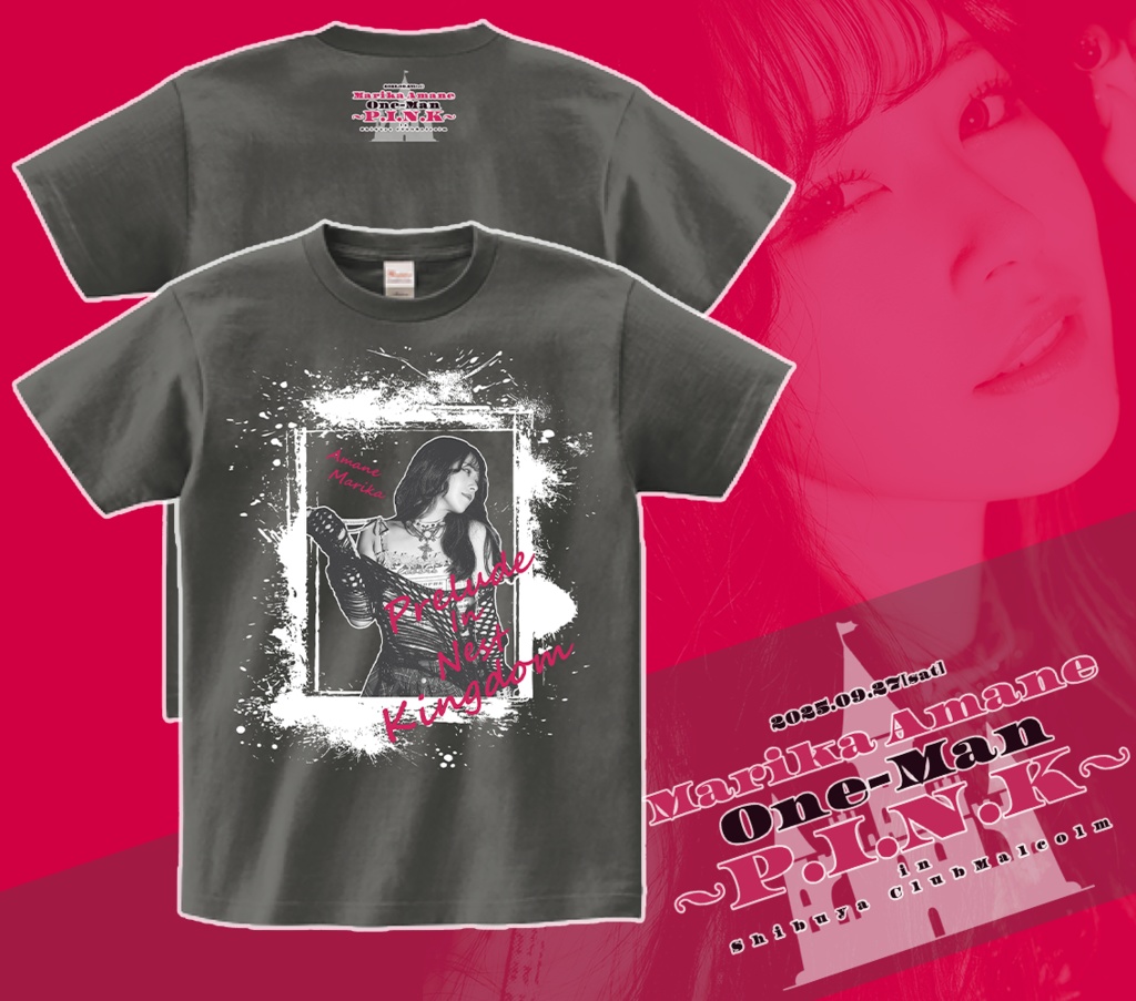 天音まりかOneMan2025 ~P.I.N.K~ ライブTシャツ&タオル&チェキセット