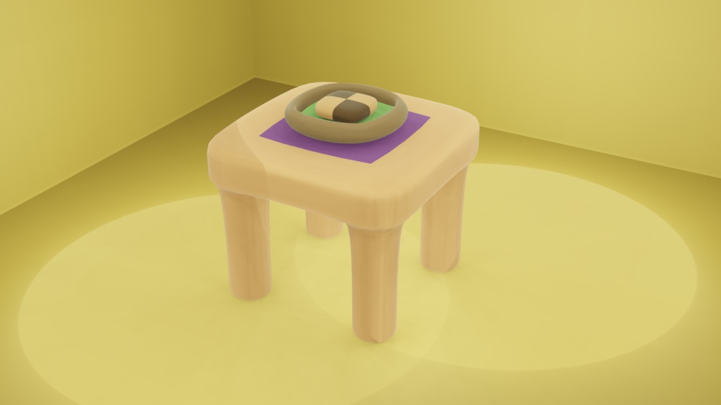 クッキーと机