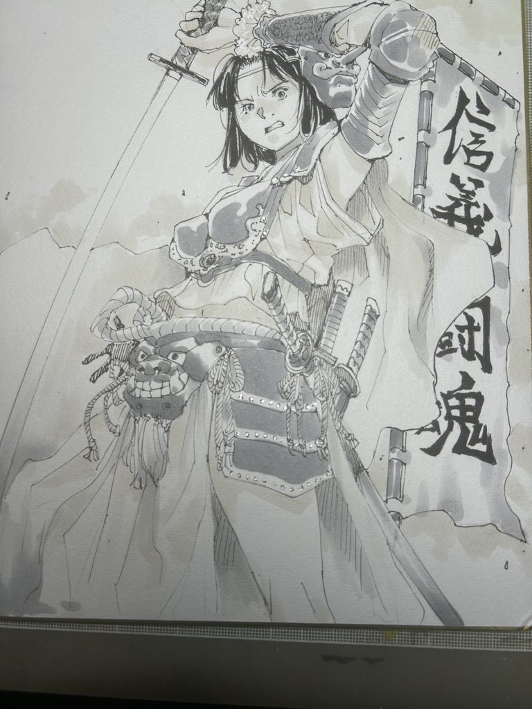 モノクロ大色紙オーダー（画像はサンプル）今回は嬢王は無し