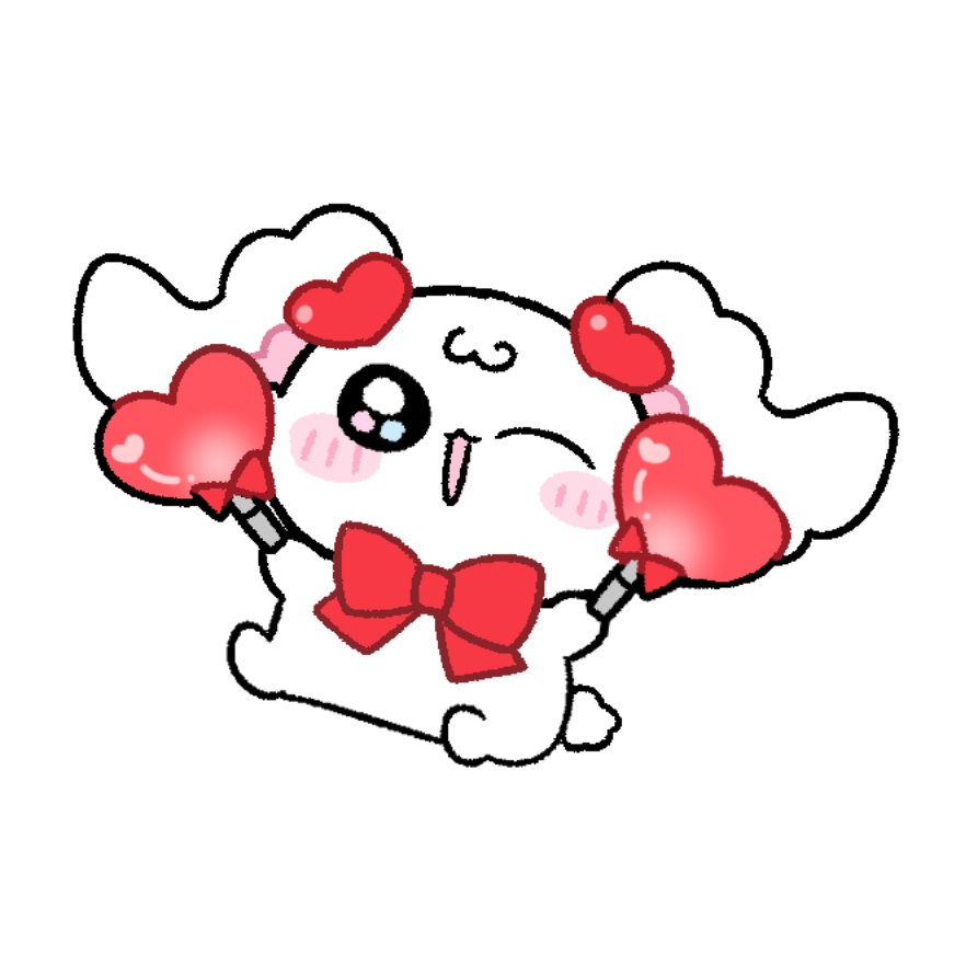ふあちゃむ推し色ステッカー♡赤