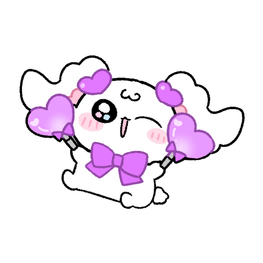 ふあちゃむ推し色ステッカー♡パープル