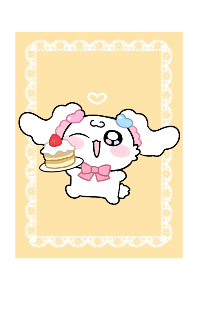 ふあちゃむのパンケーキ大好きチェキ風カード