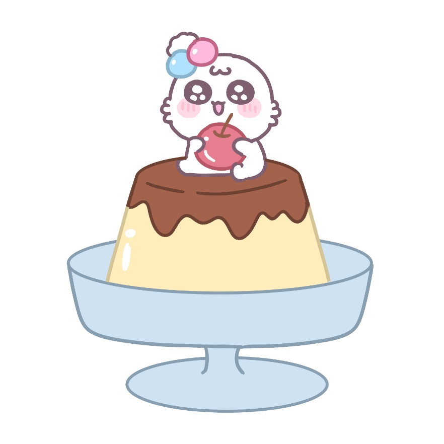 ほあちゃむのプリンステッカー