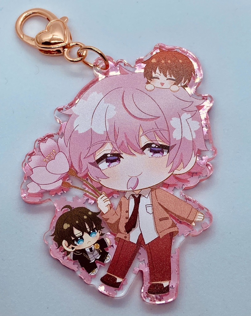 叶空くん桜アクリルキーホルダー