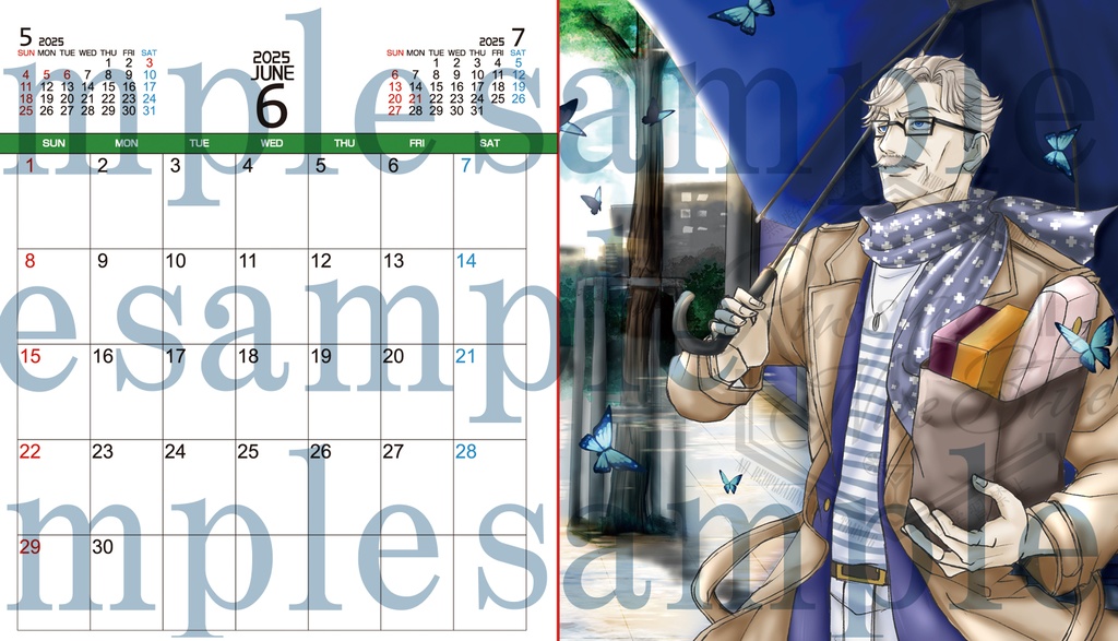 2025年4月はじまり 新宿のアーチャーカレンダー