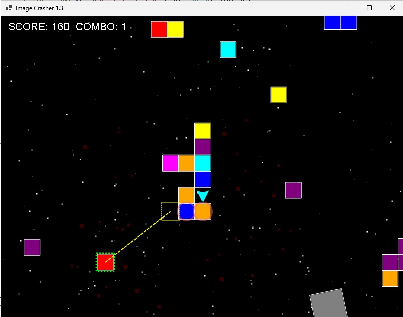 パズル風のシューティングゲームImageCrasher1.1