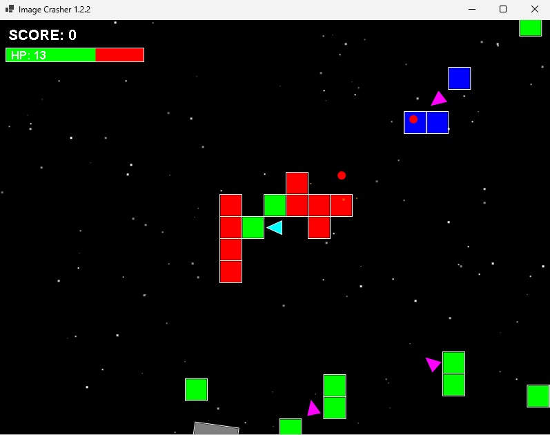 パズル風のシューティングゲームImageCrasher1.2.2