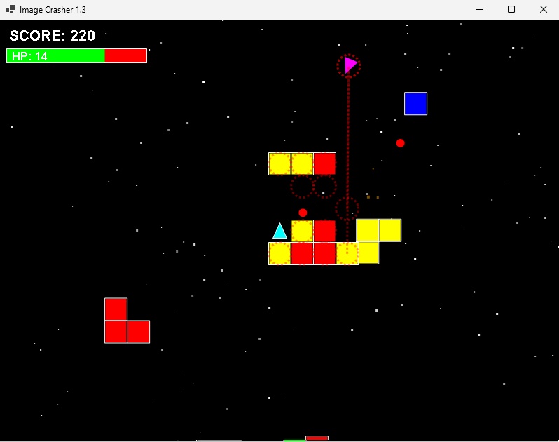 パズル風のシューティングゲームImageCrasher1.3