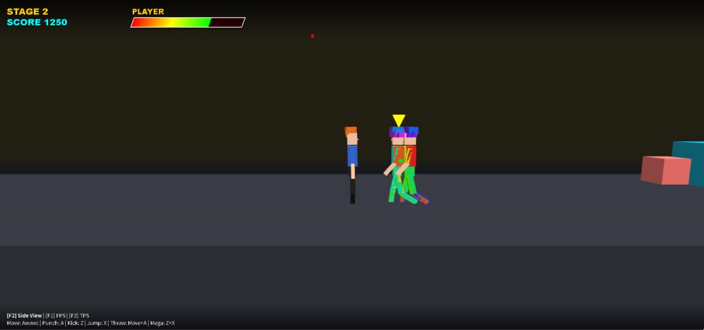 横スクロールアクションゲーム「KNOCK OU TRUSH」