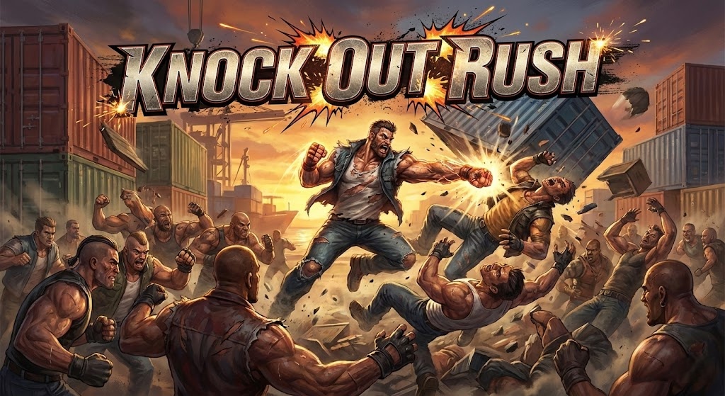 横スクロールアクションゲーム「KNOCK OU TRUSH」