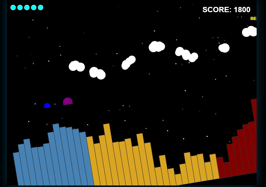 Wavファイルで横スクロールシューティングを作る「Wave Ground」