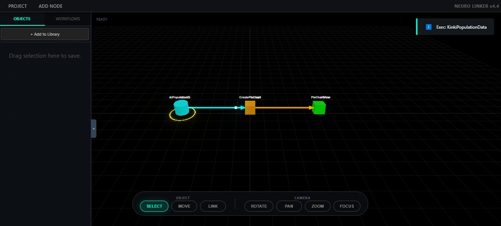 未来っぽいグラフ作成ツール「Neuro Linker」
