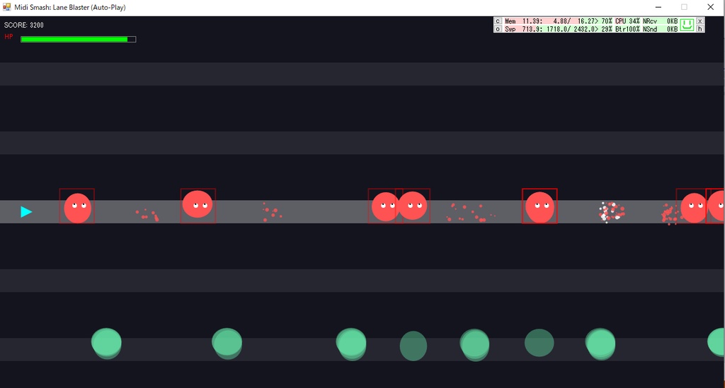 MIDIで作る横スクロールアクションゲーム第二弾「MidiSmash」Cs版