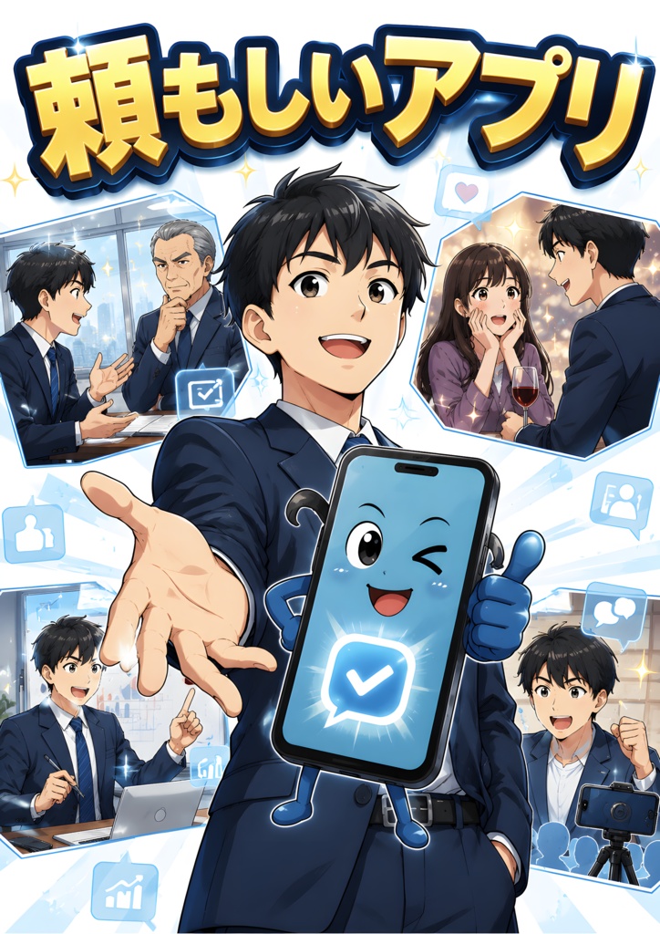 インスタント短編小説「たのもしいアプリ」