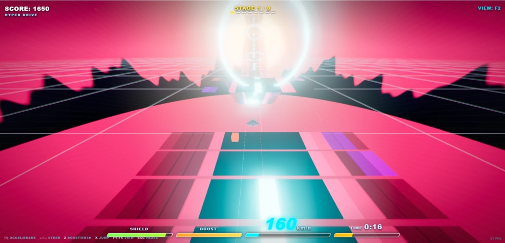 ブラウザで遊べるドライブゲーム「HyperDrive」