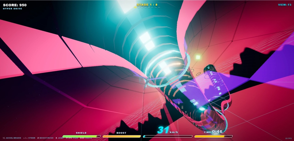 ブラウザで遊べるドライブゲーム「HyperDrive」