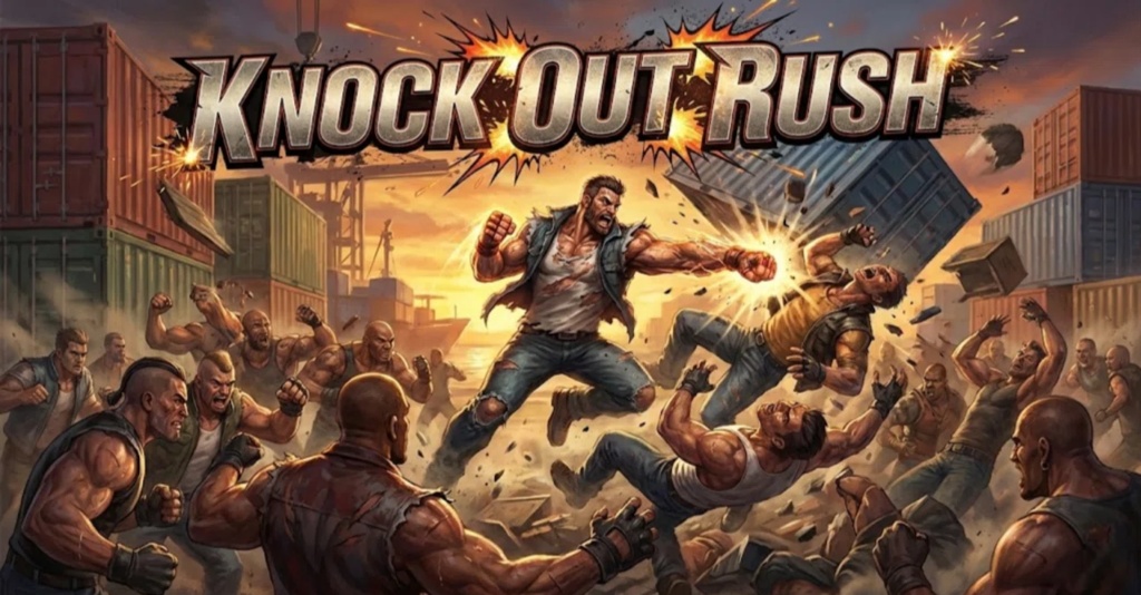 横スクロールアクションゲーム？「KNOCK OUT RUSH」