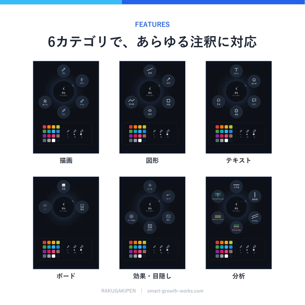 RAKUGAKIPEN Standard — カーソル中心スクリーン注釈ツール