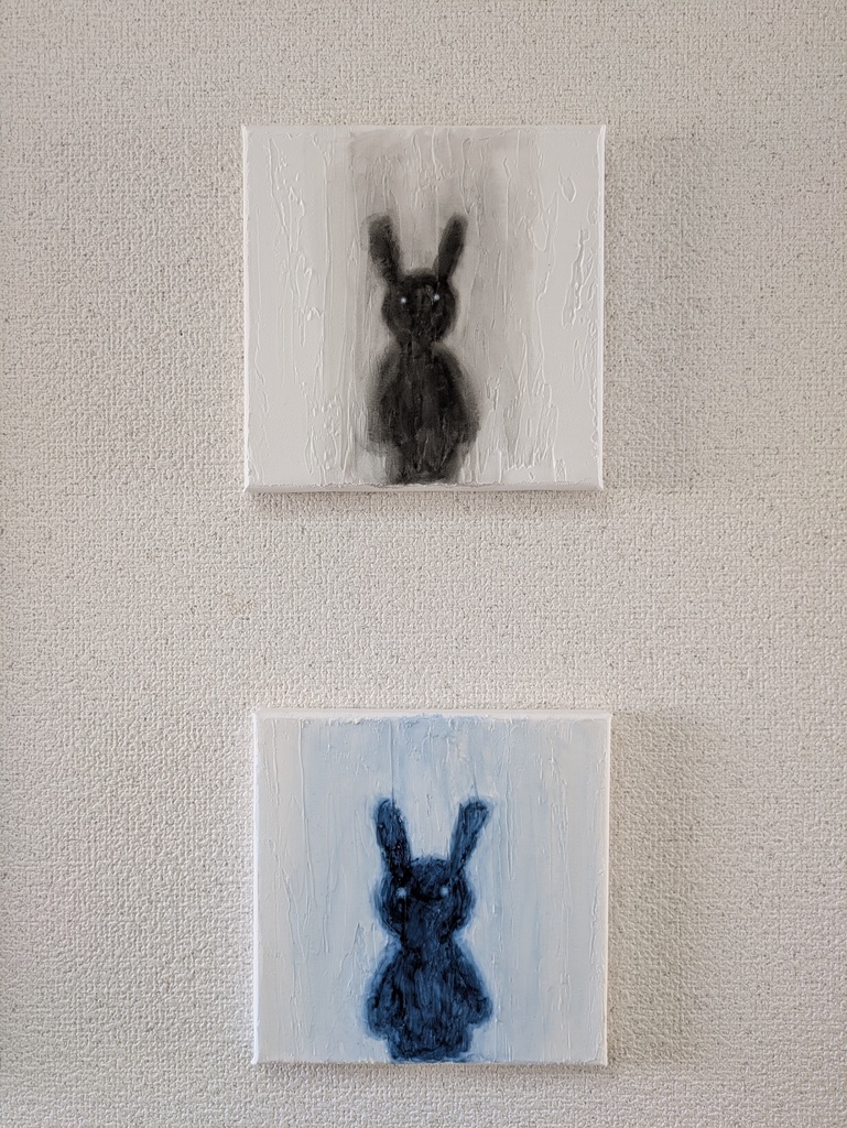 曖昧な肖像画（白）