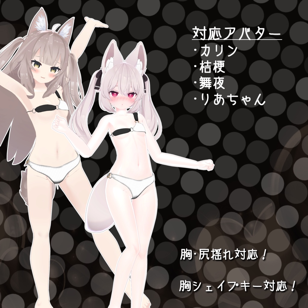 南半球が見える水着【フルセット】