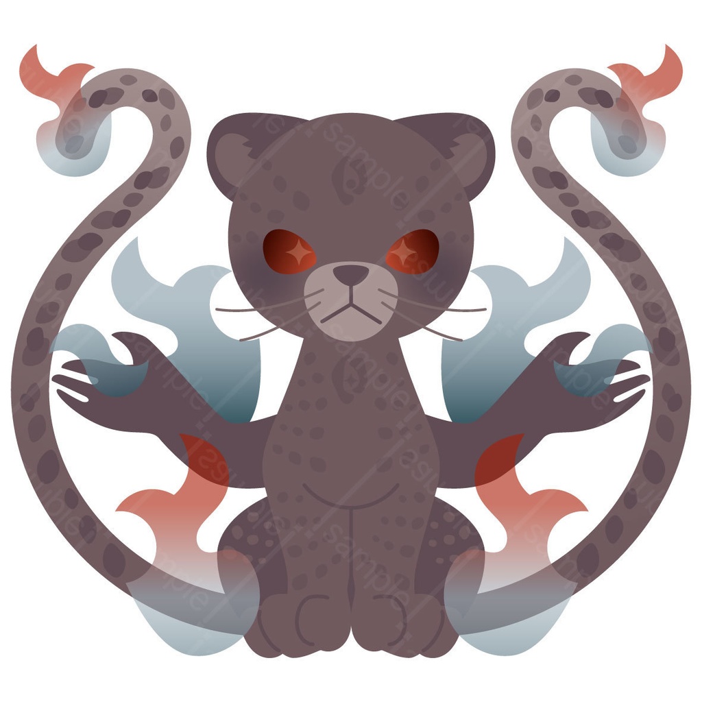 商用利用可能!ネコ科モンスター12種