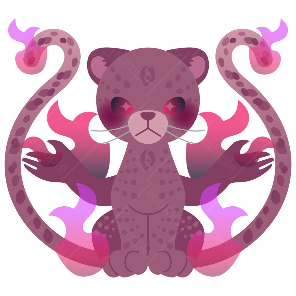 商用利用可能!ネコ科モンスター12種