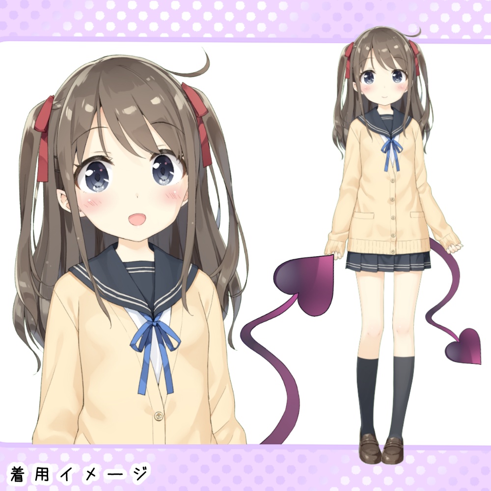 【Live2Dアイテム】ふわふわ揺れる!小悪魔ちゃんセット(単品有)