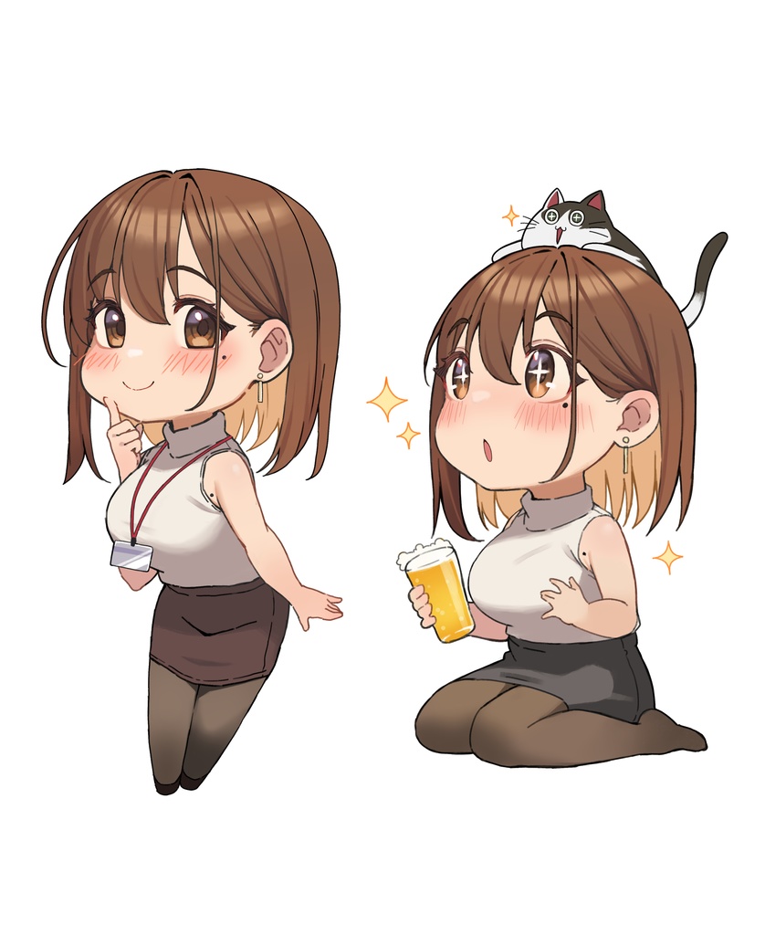 【OLちゃんの日常】OLちゃんアクリルキーホルダーセット