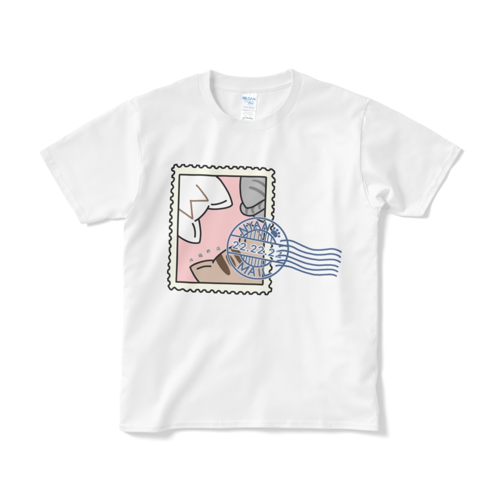 猫切手Tシャツ