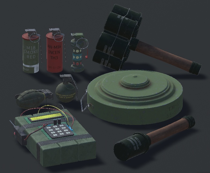 【Vrchat想定】‘Bombs and Grenades’