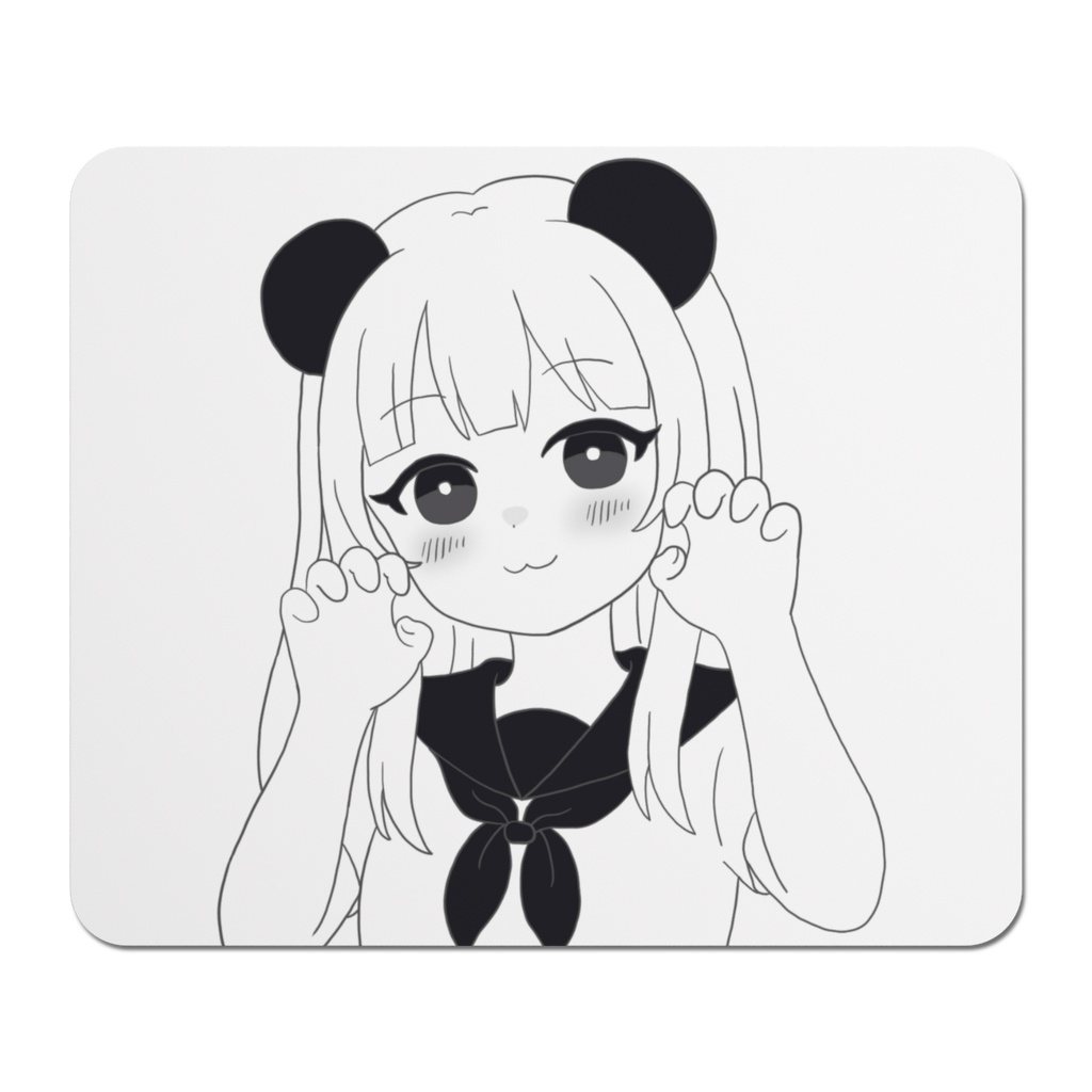 熊猫少女マウスパッド