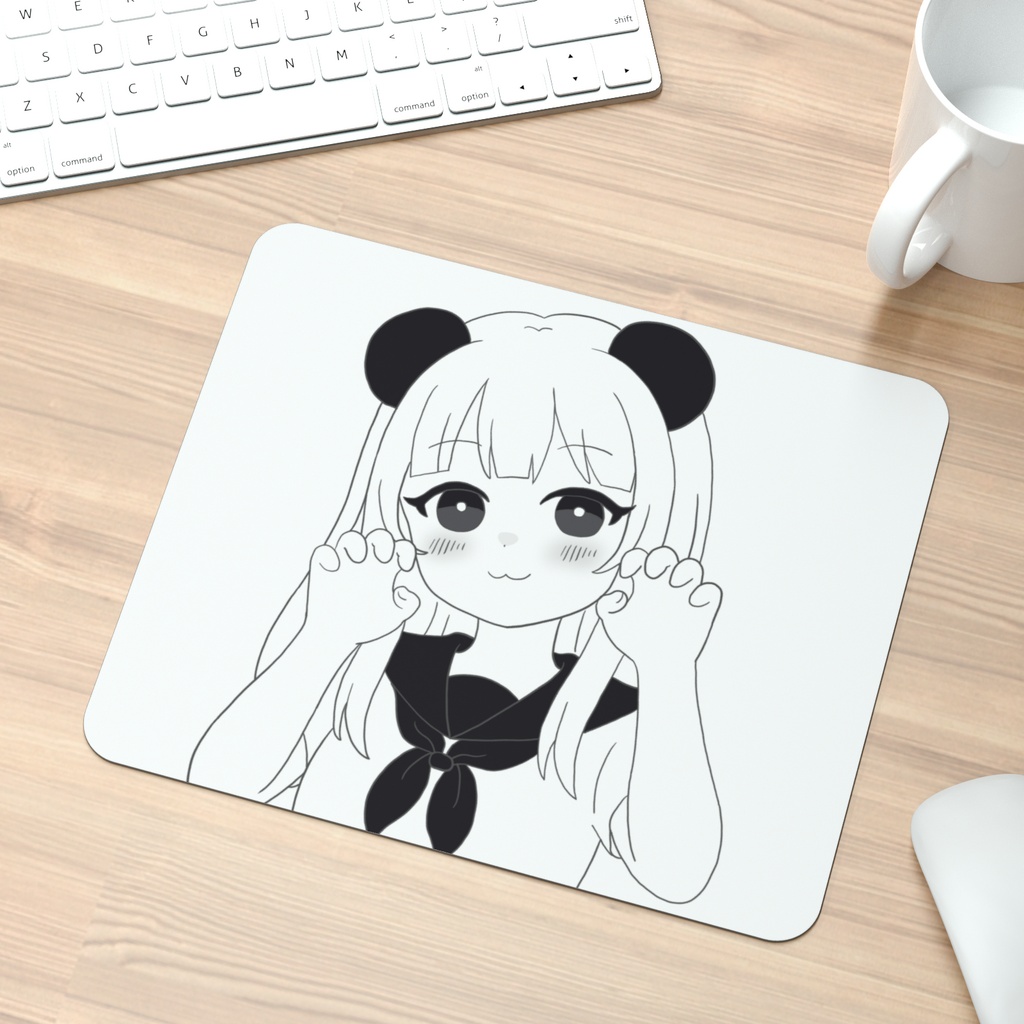 熊猫少女マウスパッド