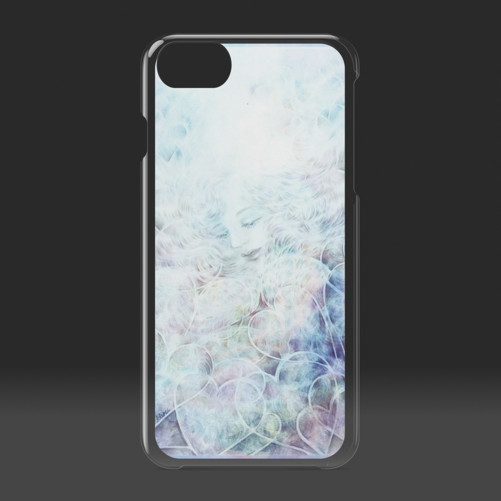 クリアiPhoneケース ハート