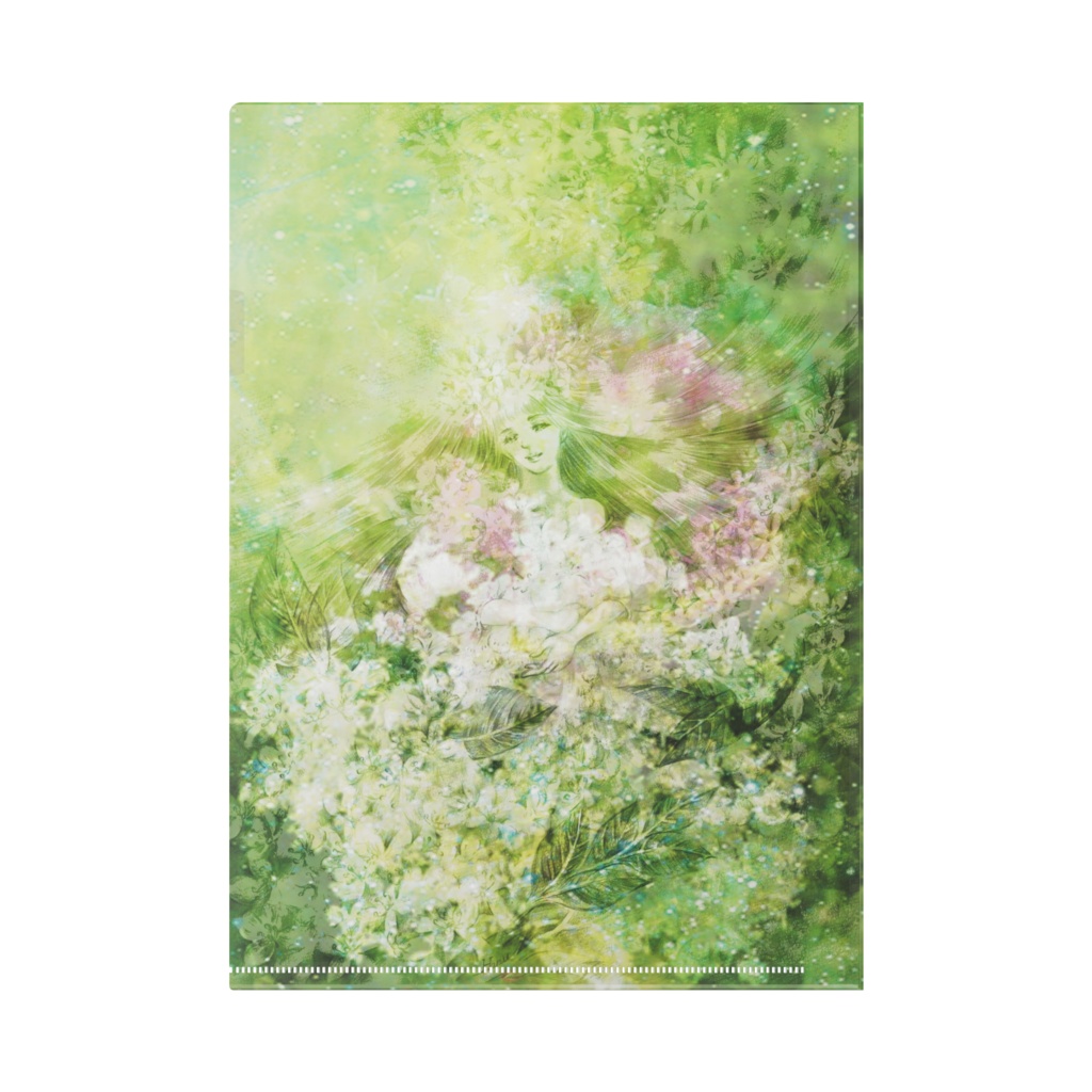 クリアファイル 花ほころぶ&エルダーフラワーの精