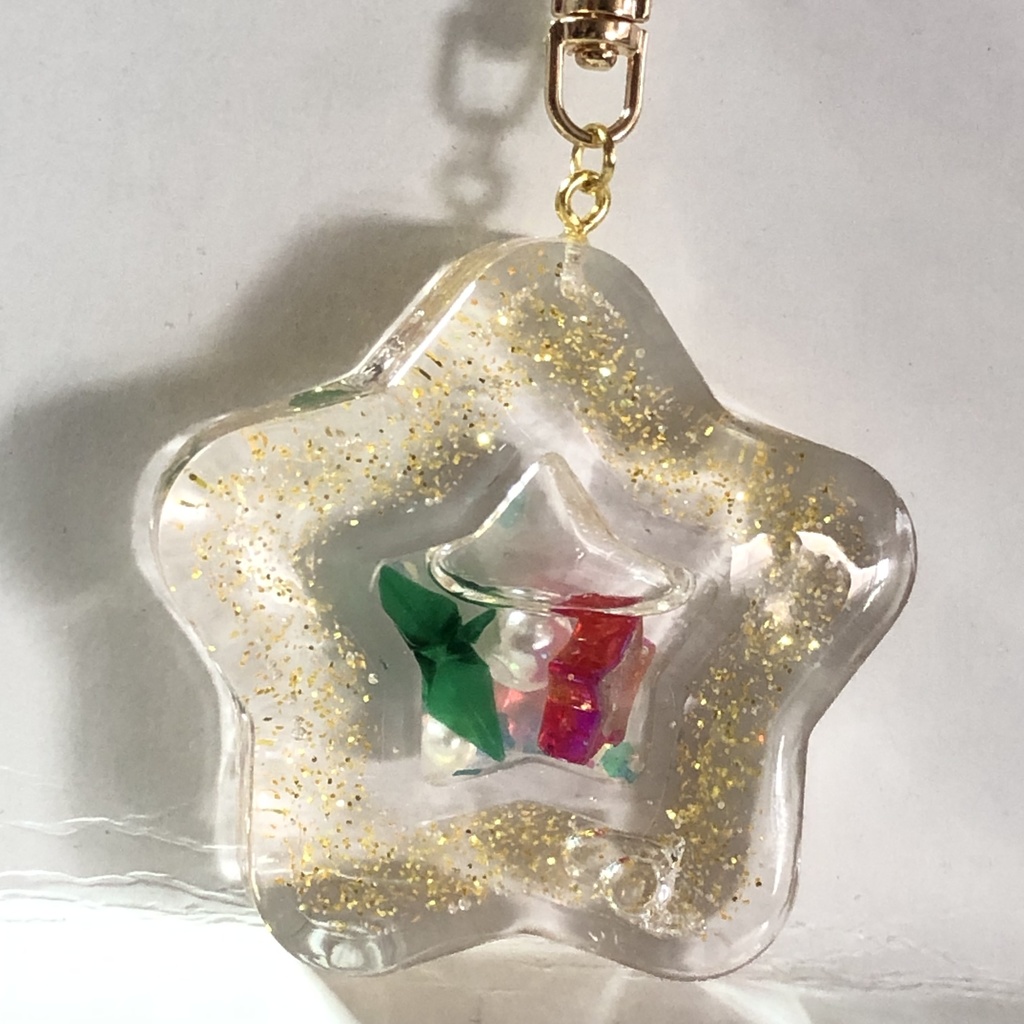 『Christmas Star』 ダブルシェイカーキーホルダー | クリスマス