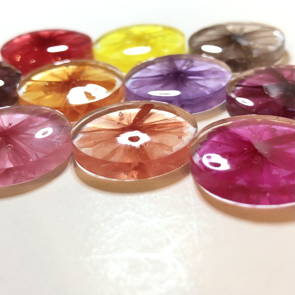 『飴の雫』 おはじき | 暖色系カラー | 10個