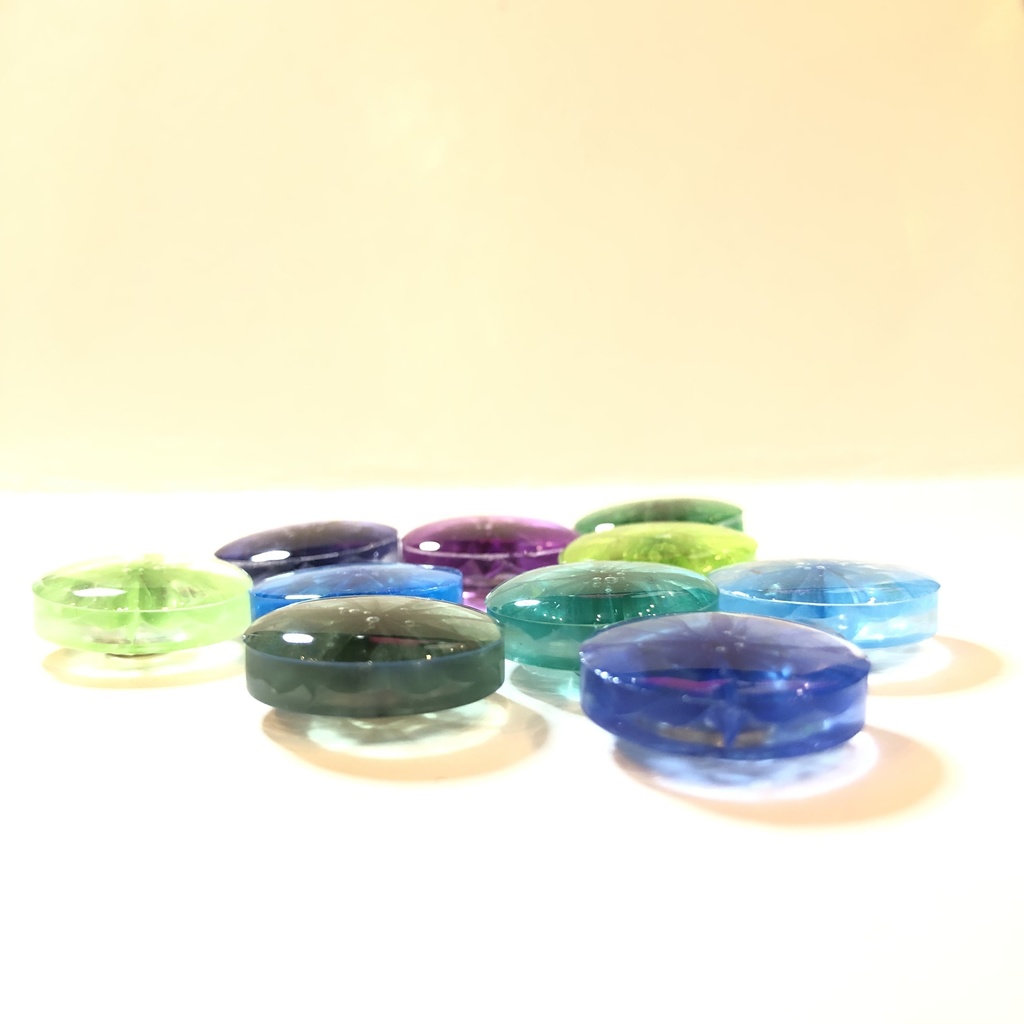 『飴の雫』 おはじきマグネット | 寒色系カラー | 10個