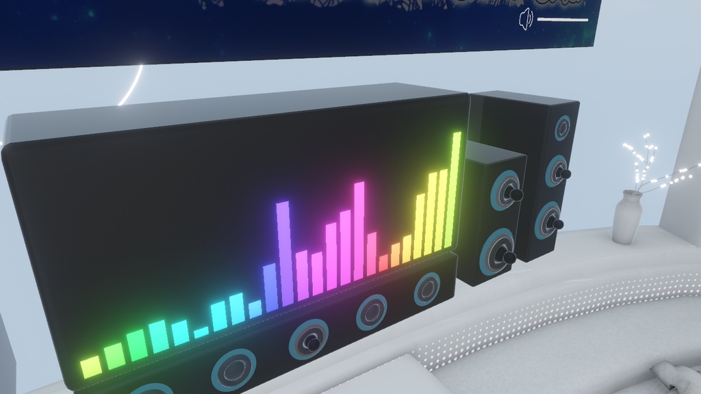 Audiolink対応3タイプスピーカー+スペクトラムバー