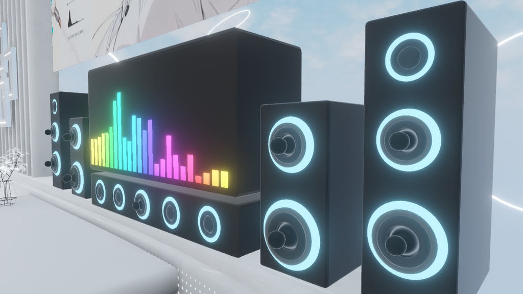 Audiolink対応3タイプスピーカー+スペクトラムバー