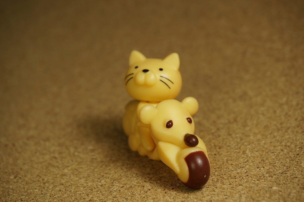 バイク猫(ベージュ)