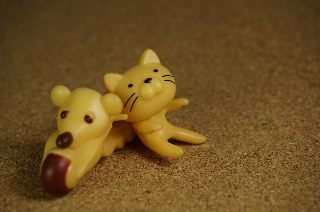 バイク猫(ベージュ)